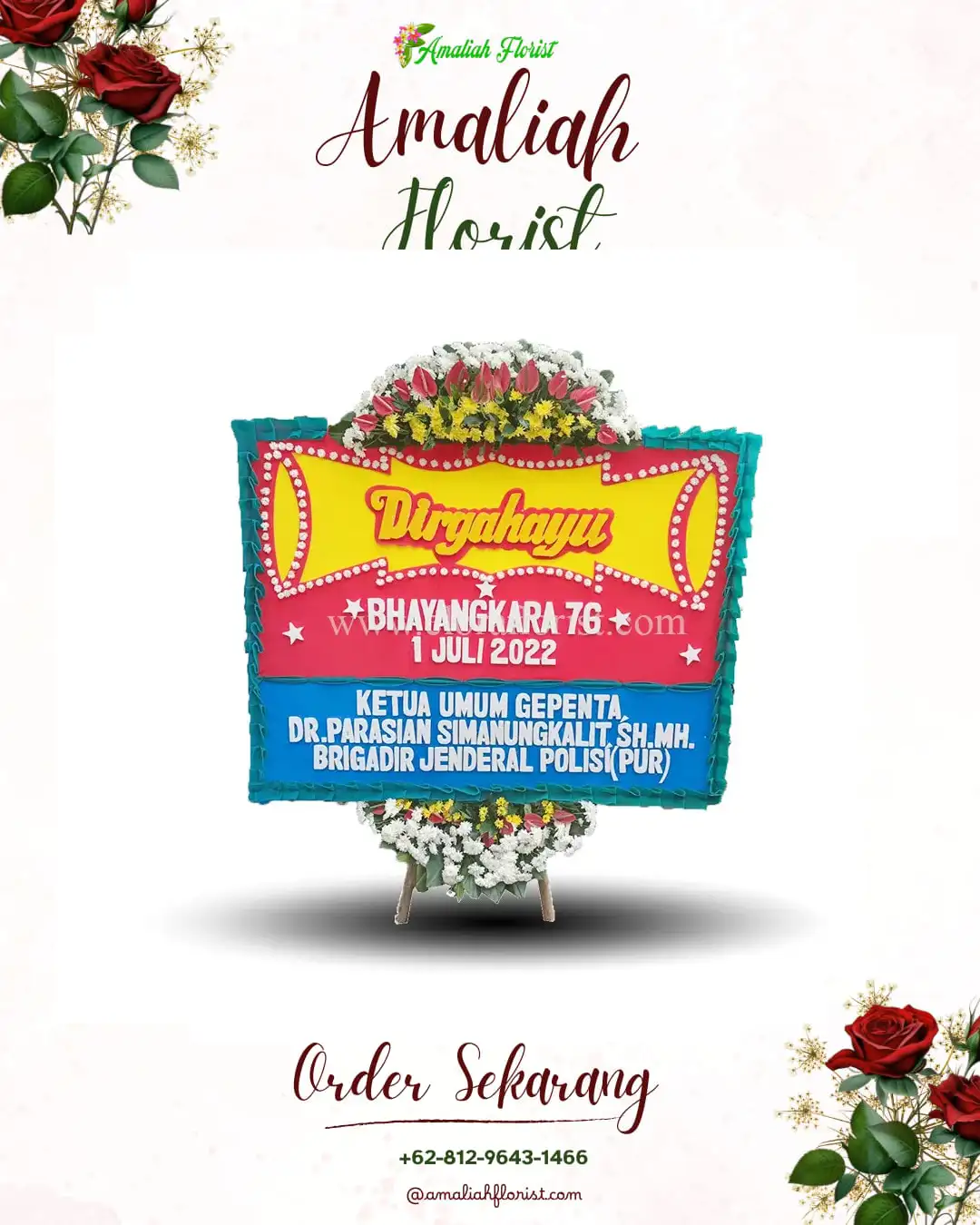 Papan Bunga HUT Ulang Tahun Simpang Ulim